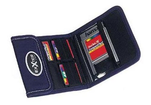 Drucker: Exxter Tasche f�r 4 CF-Speicherkarten blau