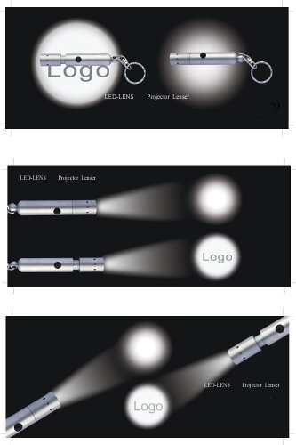 TV Ger&auml;te: Taschenlampe Logo-Lenser weiss. gr�n oder blau