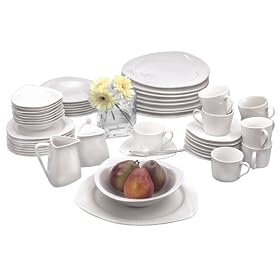 Sakura Stratosphere 53-Piece Dinnerware Set, Service for 8 by Dinnerware