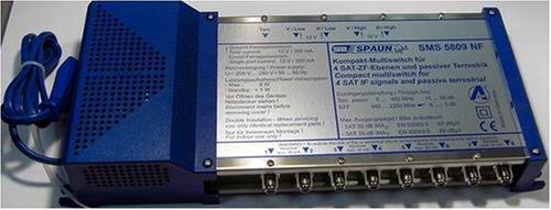 Festplatten: Spaun 5x8 Multischalter SMS 5809 NF ; f�r 8 Anschl�sse ; 5 Jahre Garantie