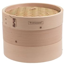 Typhoon Professional 8-Inch Bamboo Steamer by Typhoon