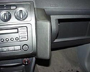 Lautsprecher: Lederkonsole f�r VW Caddy, Bj. 03/04, schwarz, Echtleder