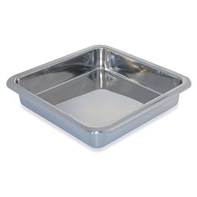 Gourmet Standard BW40104 Square Cake Pan, Stainless Steel by Professional Cookware