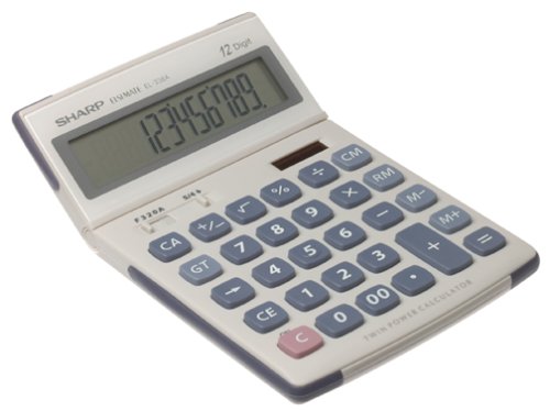 Sharp EL-338AB 12 Digit Semi Desk-Top Display Calculator