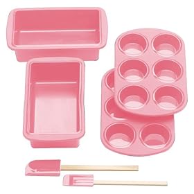 Silicone Solutions 6-pc. Bread Baking Set - Pink by Silicone Solutions