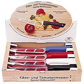 Messermeister Cheese Knife Display, 12 Piece by Cheese Knives