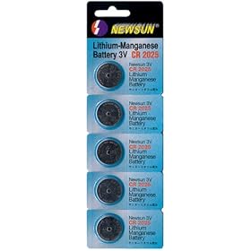 5 pk. CR-2025 3.0 volt Lithium Battery