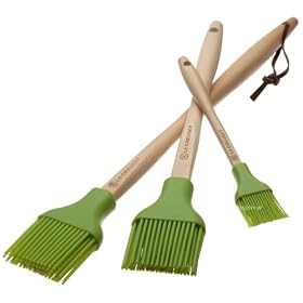 Exclusive-Le Creuset 3pc. Silicone Brush Set, Kiwi by Pastry Brushes