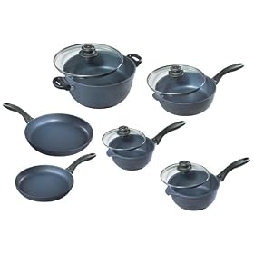Swiss Diamond Cast-Aluminum Nonstick 10-Piece Cookware Set by Cookware Sets