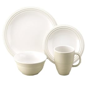 Pfaltzgraff Cappuccino 16-Piece Dinnerware Set, Service for 4 by Dinnerware