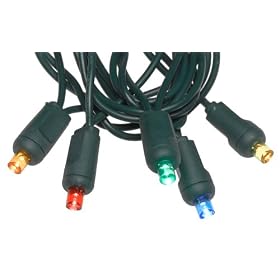 Christmas Lights : Bethlehem Lighting Indoor/Outdoor 50-Lamp 5-Millimeter Wide-Angle LED Lighting Set, Multi-Color
