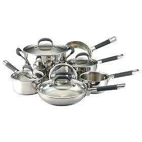 F.Ware Millenium 11pc Set S.S. Saucepans Stockpot Sklt - 71466 by Farberware Millennium