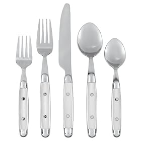 Jubilee 20-pc. Flatware Set - White by Jubilee Acrylic