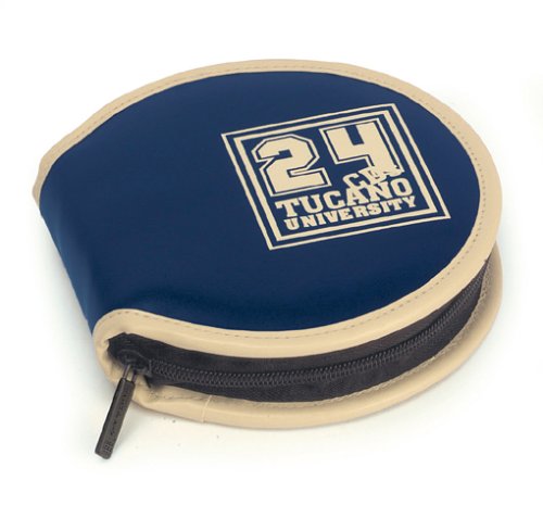 TV Ger&auml;te: Tucano University 24 round CD-Tasche, blau