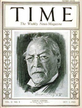 Samuel Gompers / Time Magazine Cover: October 01, 1923