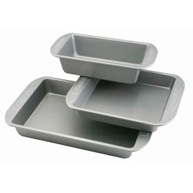 Farberware 3-Piece Carbon-Steel Nonstick Bakeware Set by Farberware