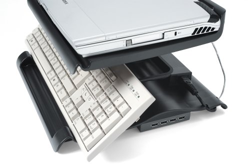 Digitalkameras: Dicota PORTER 2.0 NOTEBOOK STATION USB-Hub 4-Port
