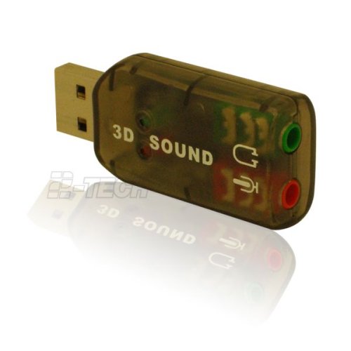 Audio und Video: USB 2 Kanal Soundkarte 3D-Sound Karte AC-3
