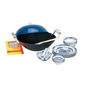 Keilen China Village 20-Piece Wok and Dinnerware Set by Columbian Home