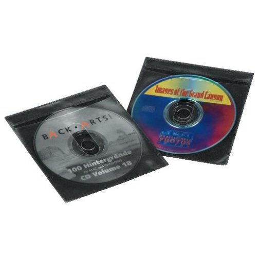 Heimkinosysteme: Hama 50er-Pack CD-ROM Schutzh�llen; transparent/schwarz