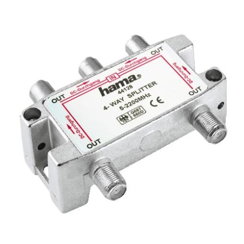 Heimkinosysteme: Hama SAT-Verteiler, 4fach, voll geschirmt