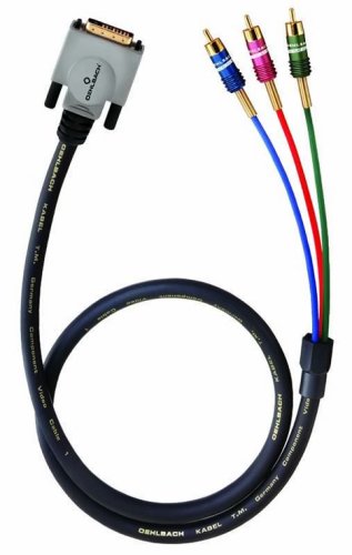 DVD Player: Oehlbach Componentenkabel auf DVI-I 10,00m
