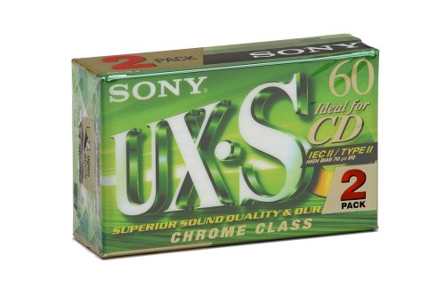 Festplatten: Sony C-60 UXS Audiokassette (60min) 2er Pack