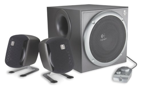 Lautsprecher: Logitech Z-2200 2.1 Lautsprechersystem mit THX-Zertifizierung 200 Watt RMS
