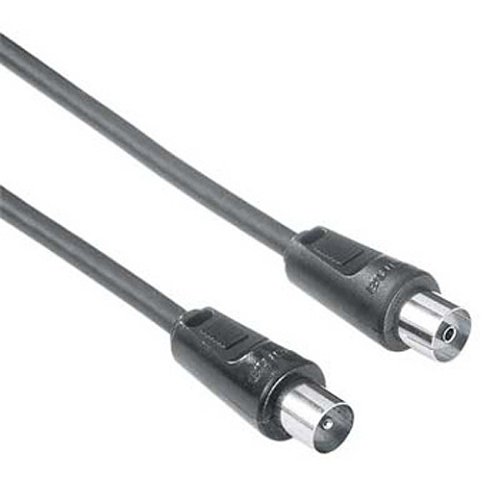 Heimkinosysteme: Hama Antennen-Kabel Koax Stecker - Koax Kupplung, 7,5 m, 85 dB