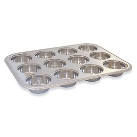 Gourmet Standard BW40000 12 Cup Muffin Pan, Stainless Steel by Gourmet Standard