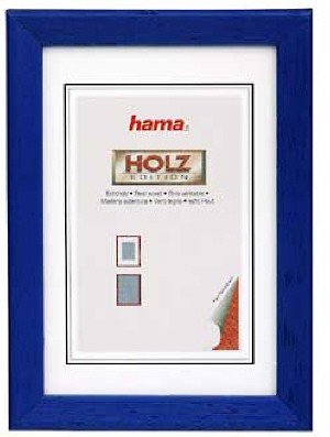 Heimkinosysteme: Hama 64976 Holz Rahmen Helsinki Blau 13X18