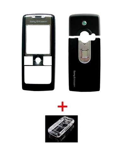 DVD Player: Oberschale f. Sony Ericsson T630i Black Edition A+B+C Cover + Crystal Case