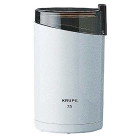 Krups 203-70 Fast Touch coffee grinder, white. by Krups