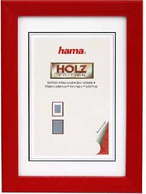 Heimkinosysteme: Hama 64978 Holz Rahmen Helsinki Rot 13X18