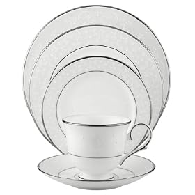Lenox Opal Innocence Platinum-Banded Bone China 5-Piece Place Setting, Service for 1 by Lenox