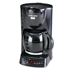 Black and Decker DCM1400B Cafe Noir 10-Cup Programmable Coffeemaker, Black by Black & Decker