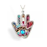 Funky Hamsa Necklace to Protect from the Evil Eye