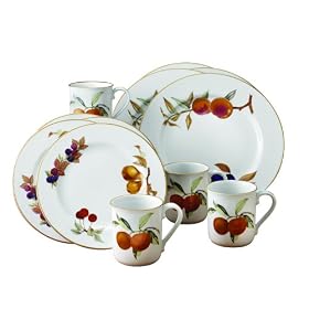 Royal Worcester Evesham Gold 12-Piece Dinnerware Set, Service for 4 by Royal Worcester