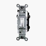 Leviton 15 Amp 3 Way Quiet Switch with Ground, White #226-01453-02W
