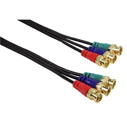 Heimkinosysteme: Hama YUV-Verbindungskabel 3 BNC-Stecker - 3 BNC-Stecker, 5 m, Schwarz