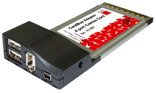 Audio und Video: USB 2.0 / FireWire Combo CardBus Adapter