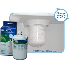 Brita MYRF-100 Refrigerator Water Filter (PuriClean UKF7003AXX Compatible) by Brita