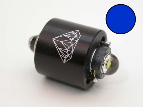 Digitalkameras: Diamond 3 Watt Lambertian LED Austauschbirne f�r Maglite mit 3, 4, 5 oder 6 Batterien blau