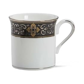 Lenox Vintage Jewel Platinum Banded Bone China Mug by Lenox