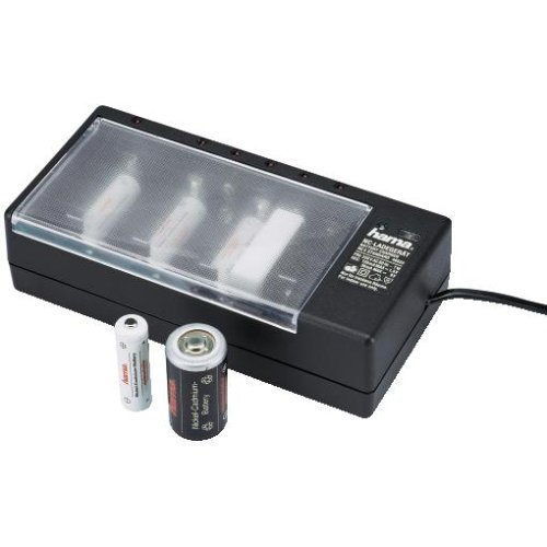 Heimkinosysteme: Hama Universalladeger�t f�r "Micro AAA", "Mignon AA", "Baby C", "Mono D" und "9V E-Block" Akkus