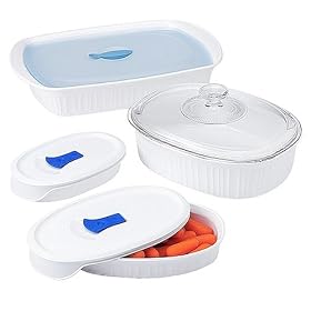 CorningWare 8-pc. Bakeware Set - French White by Bakeware Sets