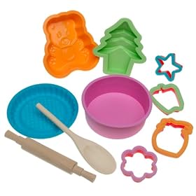 SiliconeZone Kids' Pack 10-Piece Baking Set by Silicone Zone