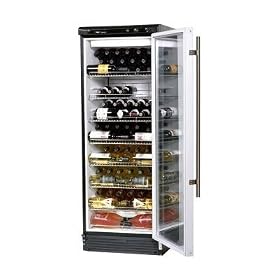 Haier HVFM102ABL 102 Bottle Capacity Premiere Wine Cellar - Black/Silver Trim