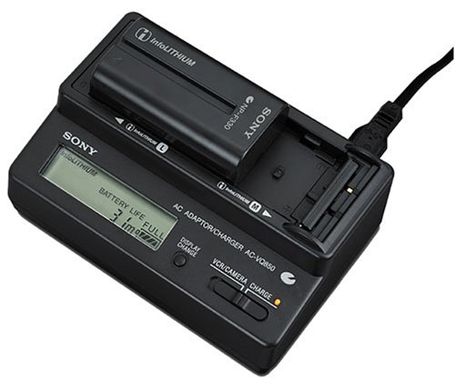 Festplatten: Sony AC-VQ850 InfoLITHIUM Quick Charger Ladeger�t & AC/DC-Adapter