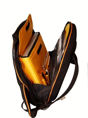 Kamerazubeh&ouml;r: be.ez Rucksack LEbag Classic 12 Zoll f�r iBook 12 oder PowerBook 12. Schwarz / Orange